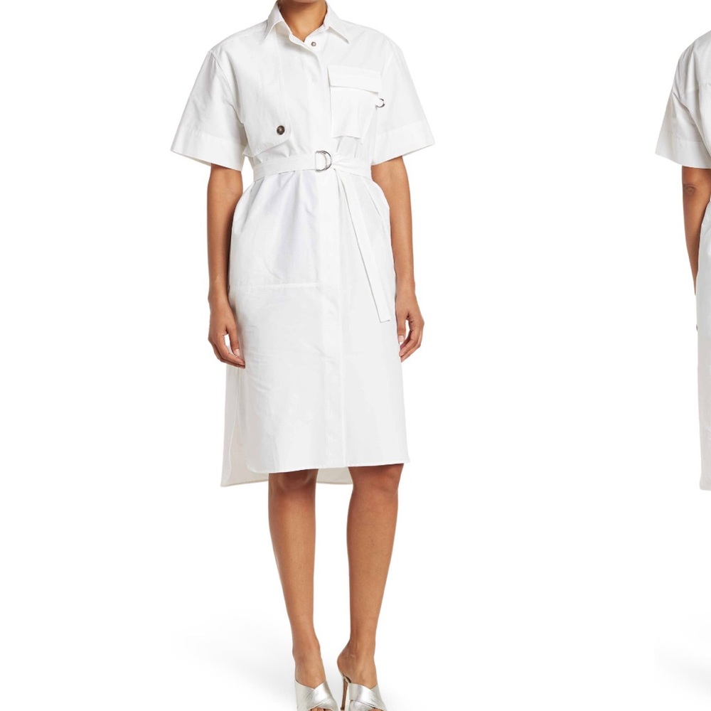 Cedric Charlier Women's White Midi Dress